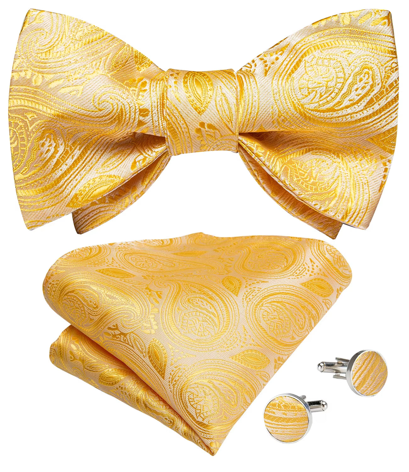 Männer Fliege Selbst Krawatte Seide Schmetterling Mode Hochzeit Party Rot Rosa Blau Gestreiften Paisley Bowknot Krawatte Set Hanky Manschettenknopf Dibangu