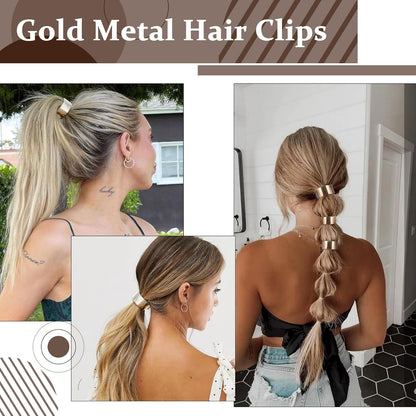 Goldene Haarspangen, Geometrische V-Pin-Locken Klammern, Blatt-Kleine Haarspangen, Mädchen-Haar-Accessoires, Metall-Haarmanschetten, Haar-Zopf-Ringe, Blondes Styling Für Frauen