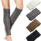 4 Pairs Cable Knit Leg Warmers Women Winter Knitted Crochet Knee Boot Stockings Cuffs Long Legging Socks