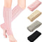 4 Pairs Cable Knit Leg Warmers Women Winter Knitted Crochet Knee Boot Stockings Cuffs Long Legging Socks