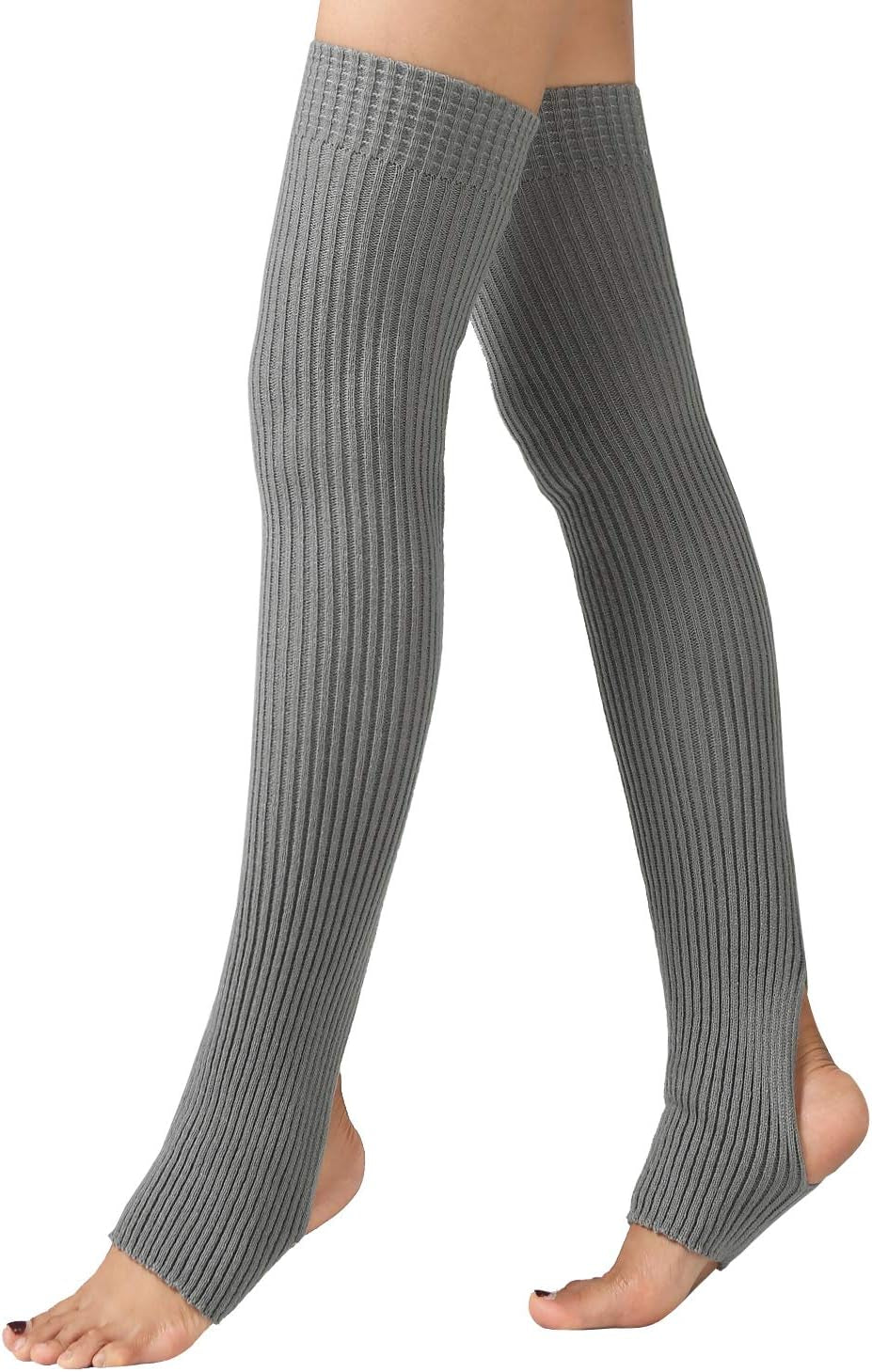 Women'S Long Leg Warmers over Knee Thigh High Footless Socks for Dance Yoga Ballet