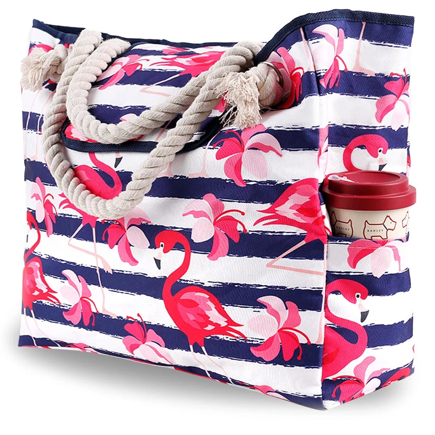 Large Beach Bags for Women Waterproof Tote Bag with Zipper Carry on Bag for Vacation Travel