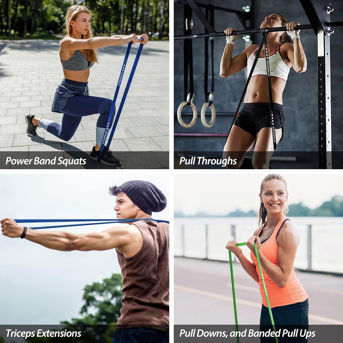 Resistance Loop Bands. Pull up Assist Bands with Heavy Duty Resistance. Exercise Bands Work Perfect for Stretching, Powerlifting & Resistance Training.