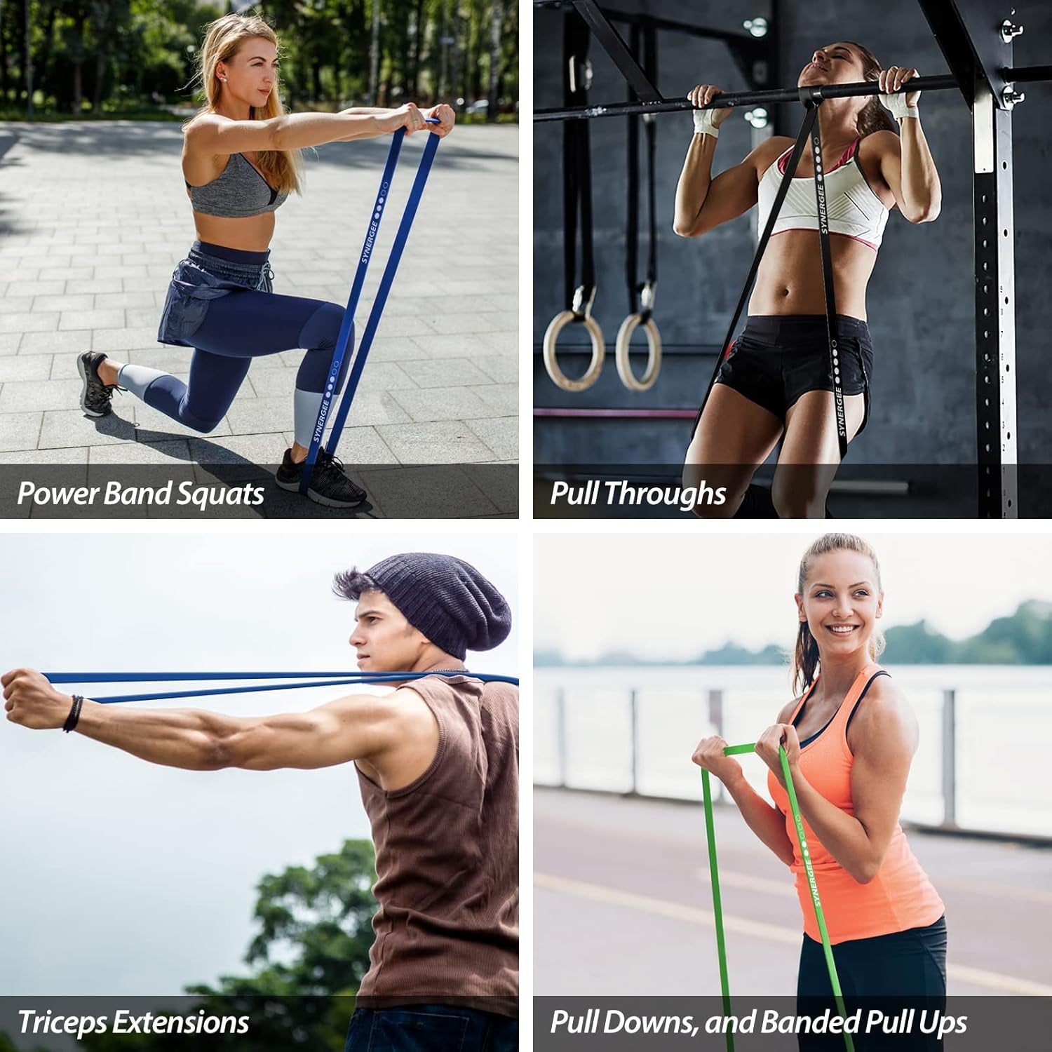 Resistance Loop Bands. Pull up Assist Bands with Heavy Duty Resistance. Exercise Bands Work Perfect for Stretching, Powerlifting & Resistance Training.