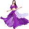 Chiffon Fairy Belly Dance Skirt Belly Dancing Costume, One Size, 3 Colors Black, Purple, Pink