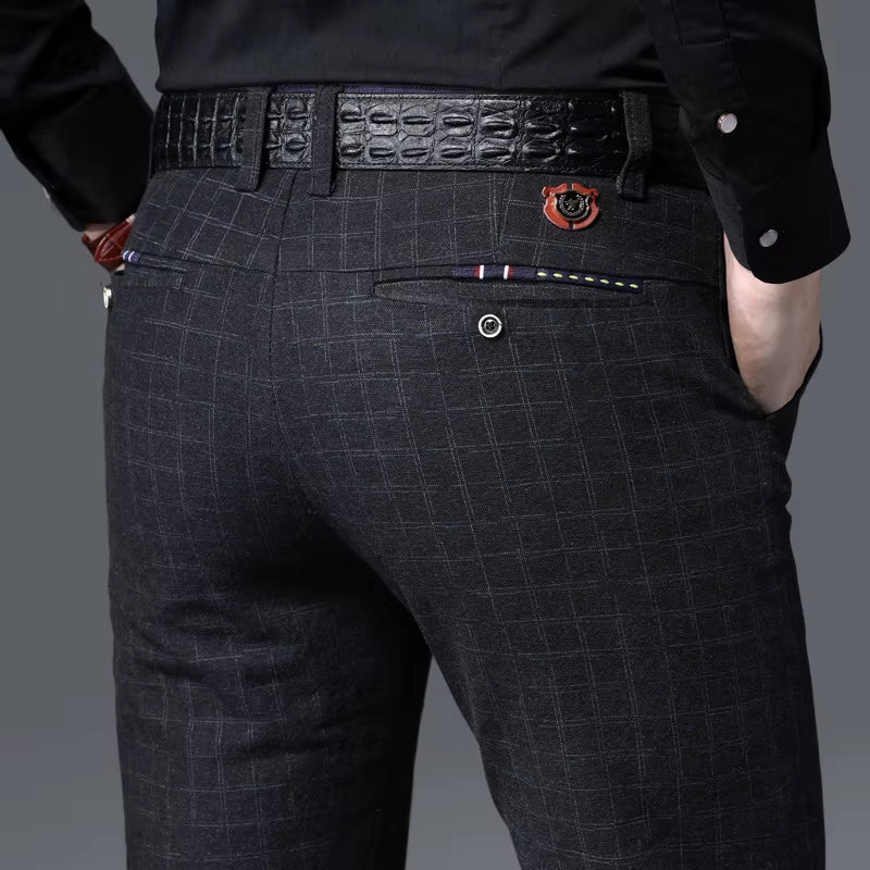 2022 Frühling Herbst Neue Mode Mens Casual Hosen Hohe Qualität Marke Business Hosen Männliche Kleidung Baumwolle Formale Hosen Männer