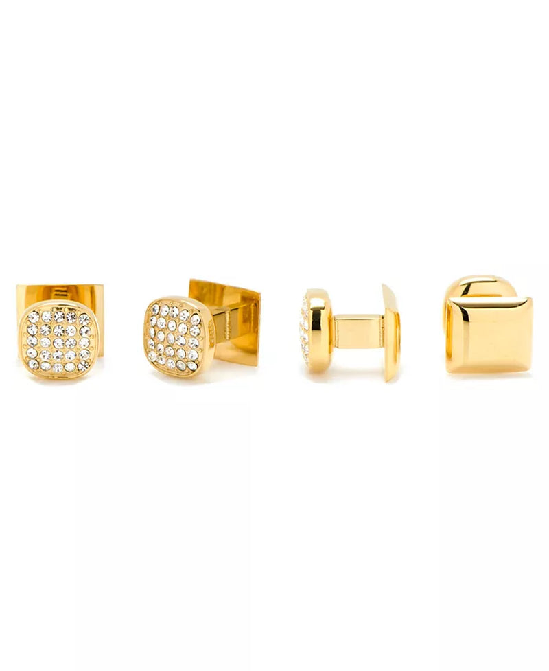 Men'S Pave 4 Piece Stud Set