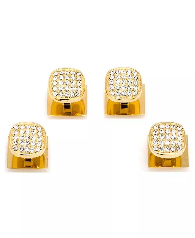 Men'S Pave 4 Piece Stud Set