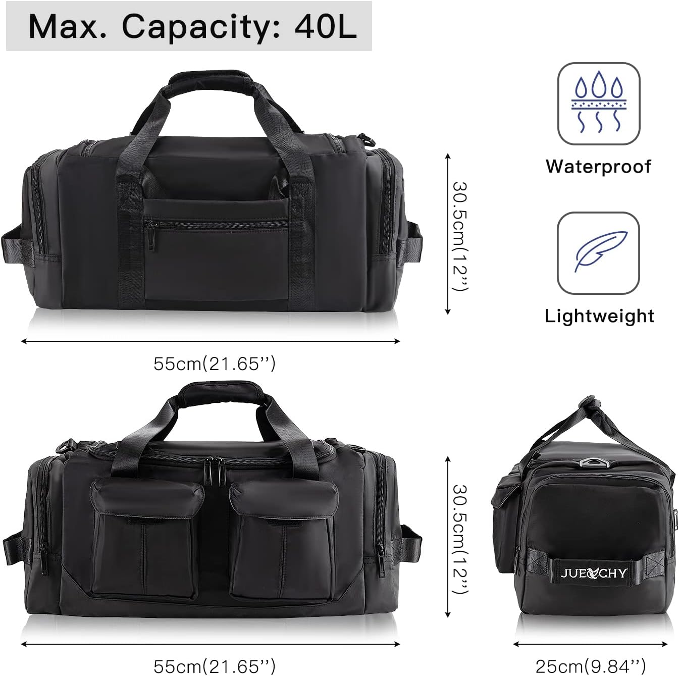 Gym Bag for Men Small Gym Bag for Women Workout Duffle Bag Luggage Weekend Travel Backpack with Shoe Compartment Waterproof