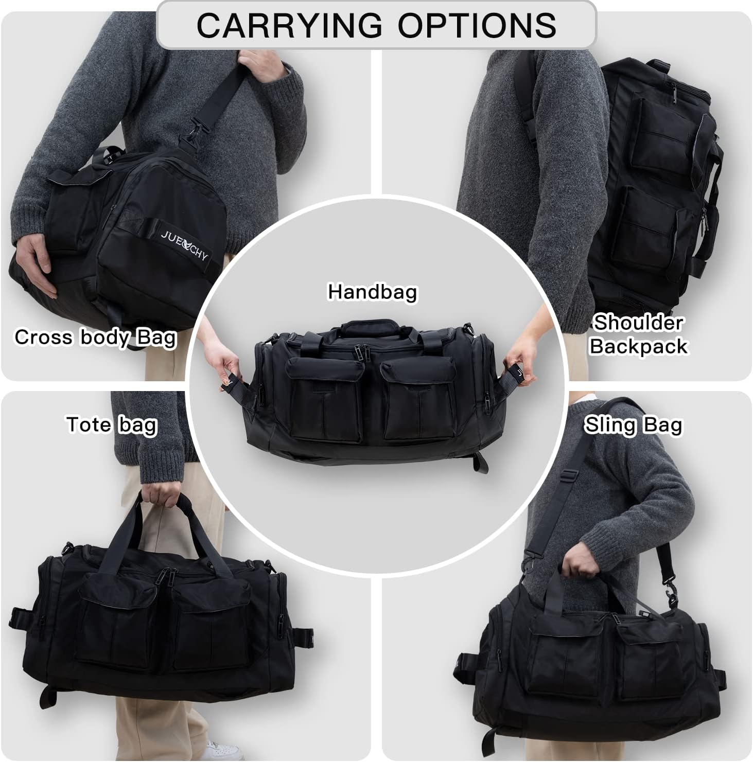 Gym Bag for Men Small Gym Bag for Women Workout Duffle Bag Luggage Weekend Travel Backpack with Shoe Compartment Waterproof