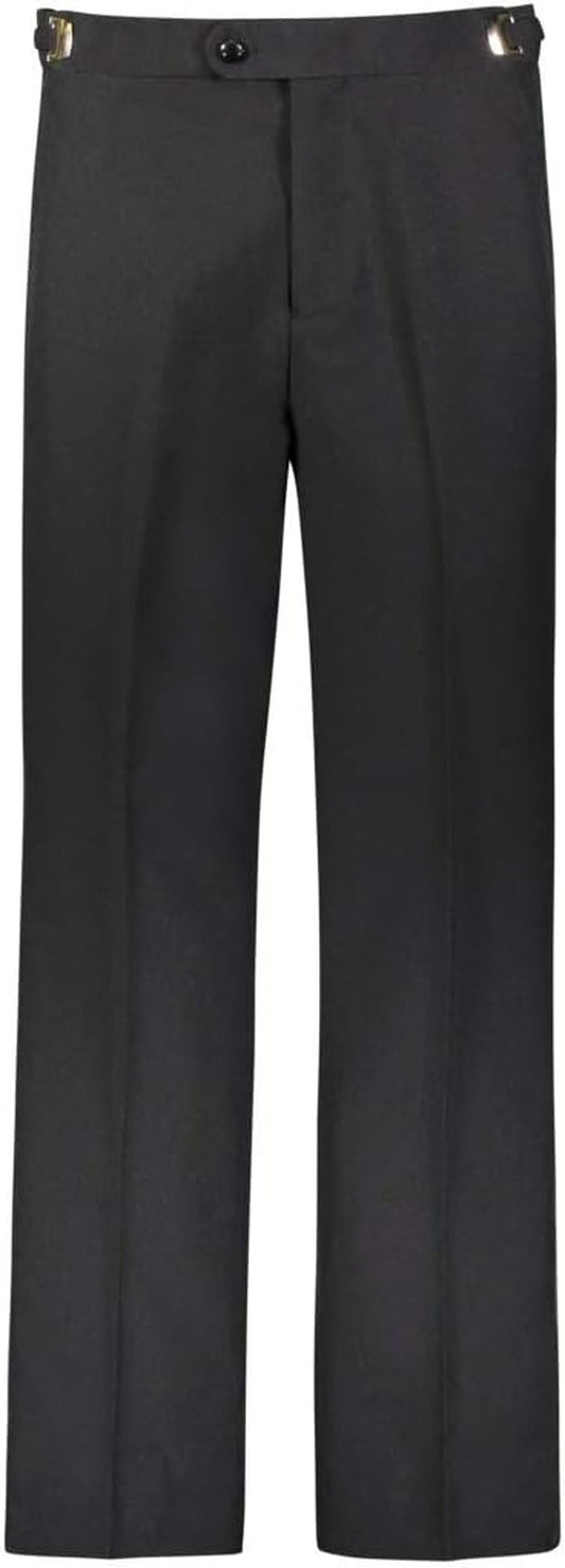 Men'S Tuxedo Pants Side Satin Stripe - Pleated or Flat Front