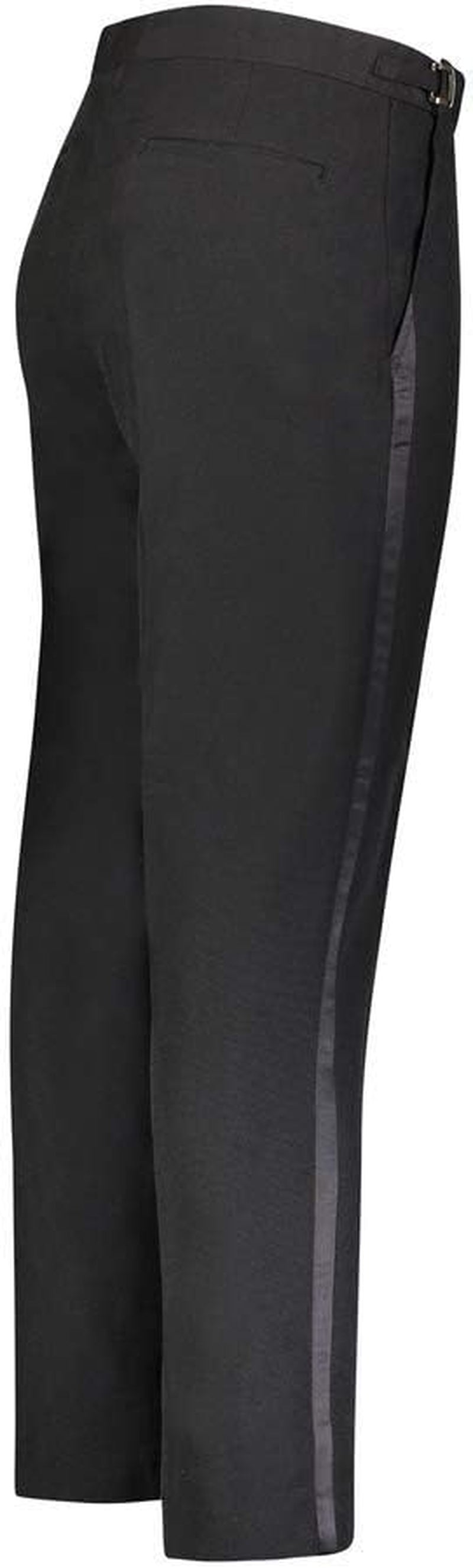 Men'S Tuxedo Pants Side Satin Stripe - Pleated or Flat Front