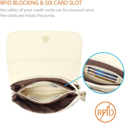 Roomy Pockets Small Crossbody Bags Cell Phone Sling Bag Wallet Purses for Women