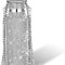 Diamond Thermal Water Bottle Bling Rhinestone Stainless Steel Refillable Insulated Glitter Bottle with Chain for Women Girls Gifts (Silver, 500 Ml)