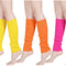 80S Women Neon Leg Warmers Knit Ribbed Leg Warmer for Party Accessories