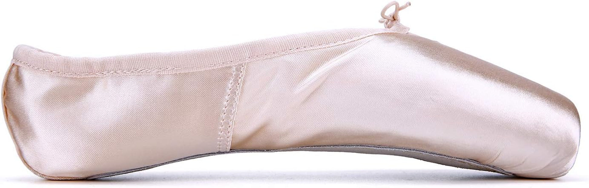 Professional Ballet Pointe Shoe for Kids Girl and Ladies Pink PU Soled Ballet Pointe Dance Shoes with Toe Pads