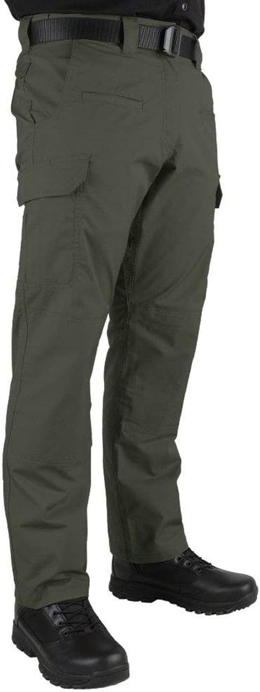 Men'S Battle Rattle Stretch Cargo Pants, Durable Ripstop Tactical Pants for Men, Stretch Waistband EDC Pants