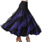 Elegant Ballroom Latin Dance Party Long Swing Tiered Skirt for Women