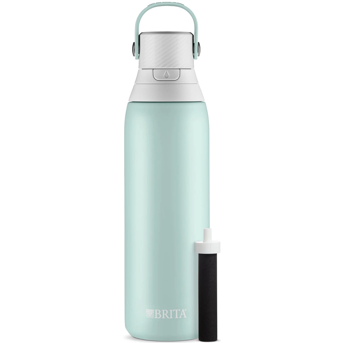 Premium Stainless Steel Leak Proof Filtered Water Bottle, Glacier, 20 Oz