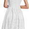 Floral Lace Prom Graduation Cocktail Dress for Women A-Line Wedding Guest Dress