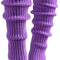 Women'S Knitted Design Solid Warm Thick Knee High Length Ribbed Leg Warmers