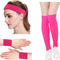 Kimberly'S Knit Women 80S Neon Pink Running Headband Wristbands Leg Warmers Set (Free, Hotpink)