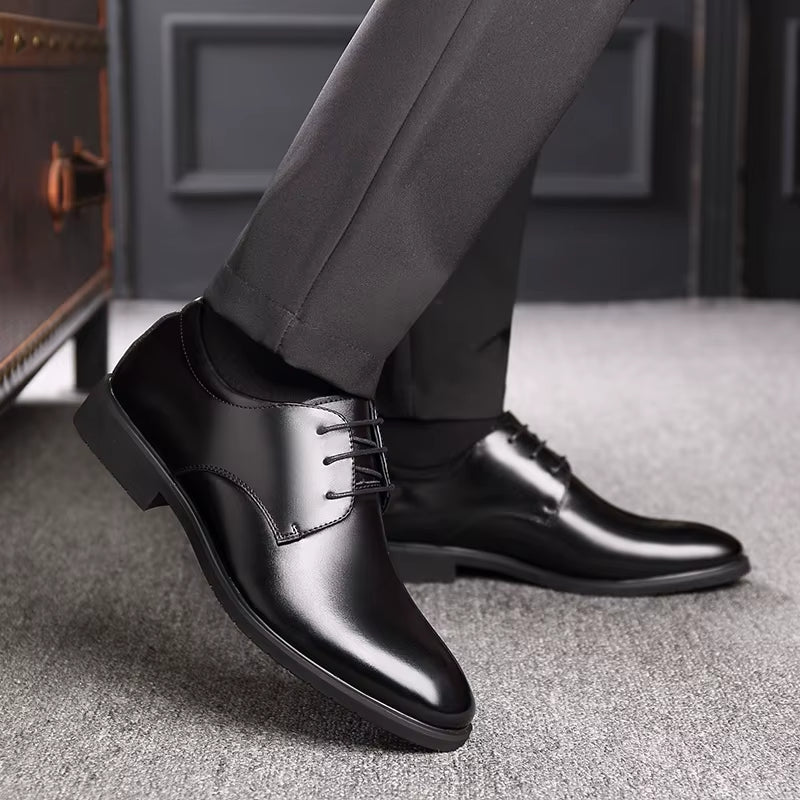 2024 Neue Herren Qualität Rindsleder Schuhe British Business Extra Größe 38-47 Weiches Leder Mann Split Leder Kleid Schuhe