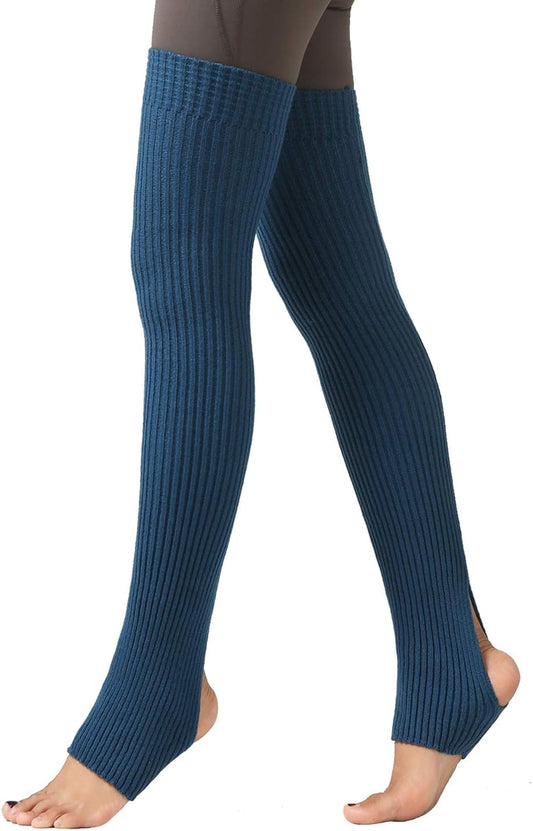 Women'S Long Leg Warmers over Knee Thigh High Footless Socks for Dance Yoga Ballet